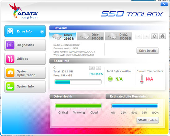 adata ssd toolbox recommendation