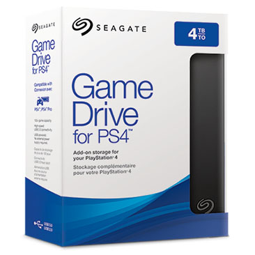 Disque Dur Externe Seagate Game Drive pour PS4 4To (Noir/Bleu) à