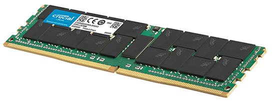 Une barrette de 128 Go de RAM DDR4 chez Crucial