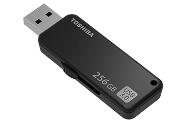 Toshiba dévoile une clé USB 3.0 de 256 Go très rapide à base de