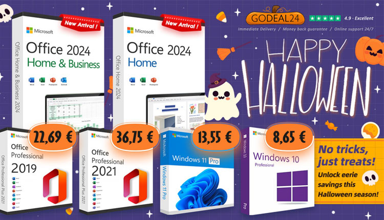 Pour Halloween, profitez d’une licence à vie Windows 11 et Office dès 10€ sur Godeal24