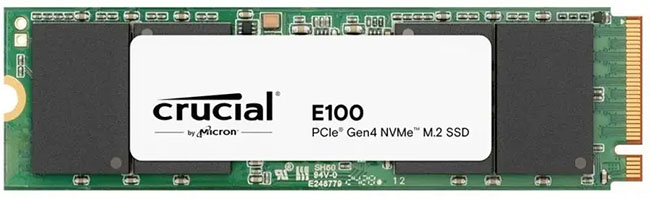  Crucial E100 : un SSD M.2. PCie 4.0 d'entrée de gamme