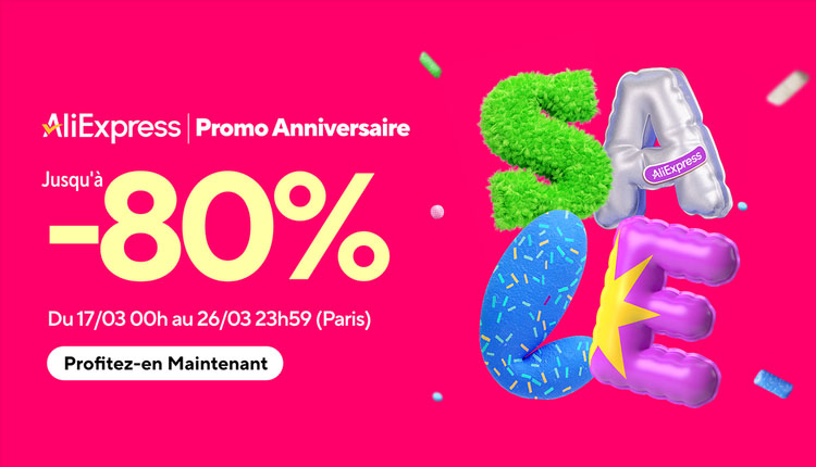 Aliexpress dégaine une flopée de codes promos pour son annivesaire